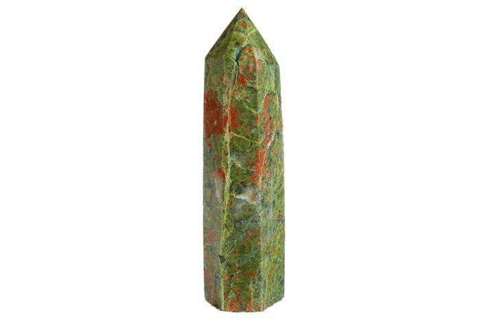 3.55" Tall, Polished Unakite Obelisk - South Africa
